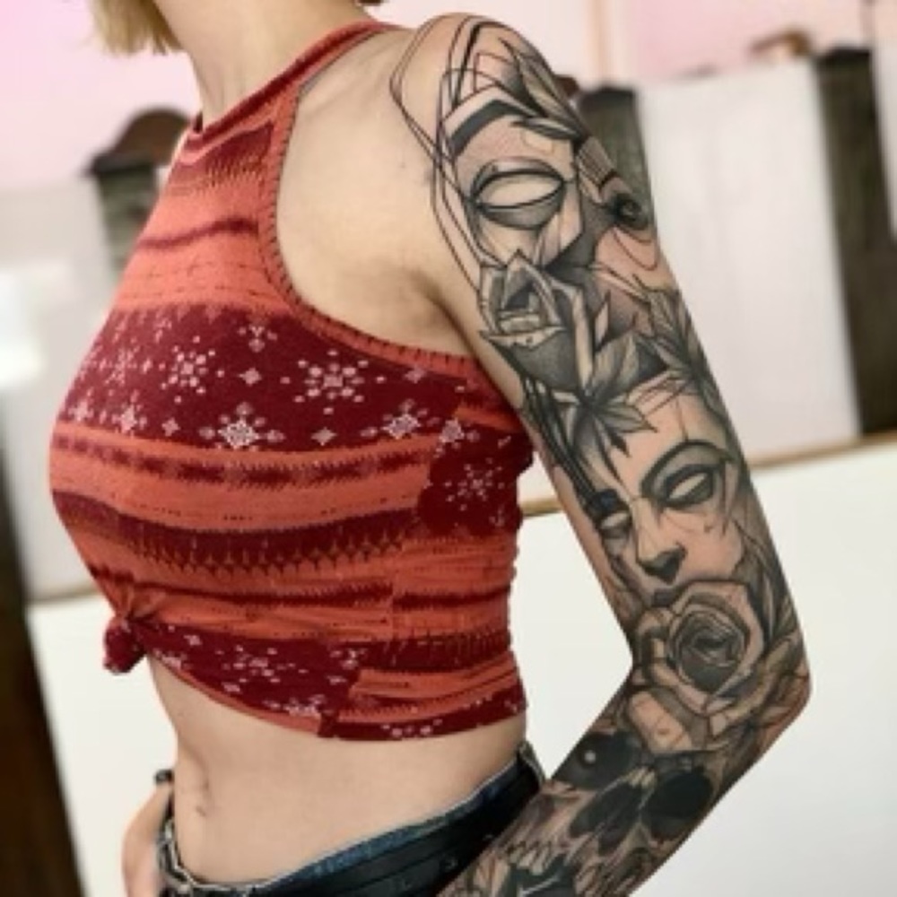 Mudd Coral/Red Tank Top